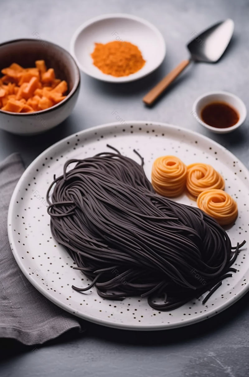 健康膳食荞麦面条减肥餐实拍图,高清,摄影图,摄影图片,图片大全,摄影图免费下载